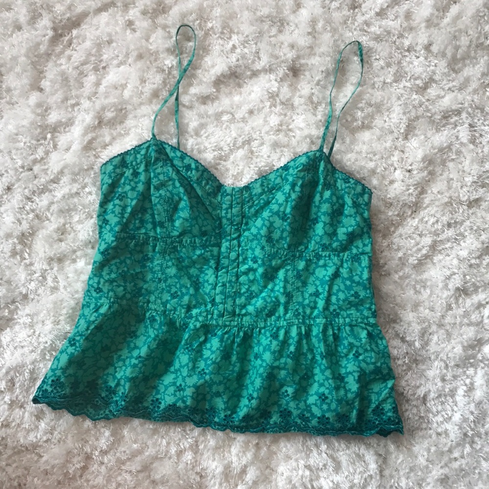 American eagle eyelet lace corset top size M
